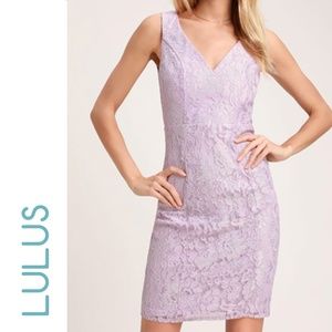 NEW - Lulu's Normani Lavender Lace Dress